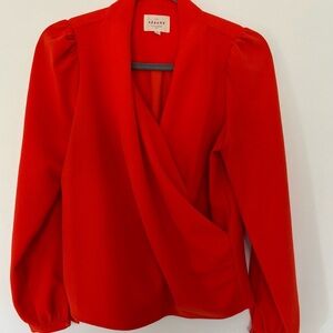 Sézane Red-Orange Blouse